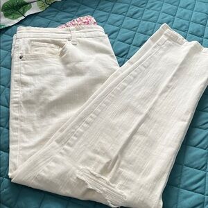White ankle jeans 12